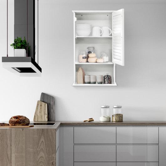 27.5" H Wall Hanging Bathroom Storage Cabinet at Set Shop and Smile