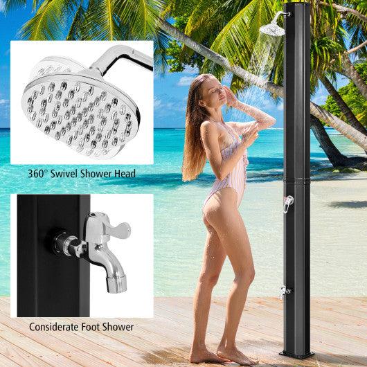 7.2 Feet Adjustable Outdoor Solar Heating Shower Head at Set Shop and Smile