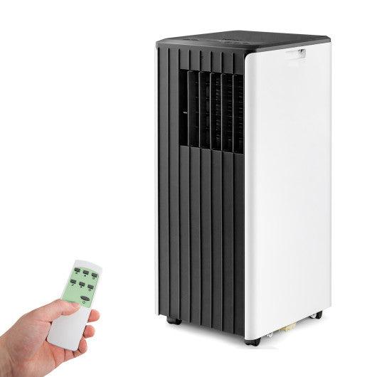 8000 BTU Portable Air Conditioner with Cool Humidifier and Sleep Mode-Black & White at Set Shop and Smile