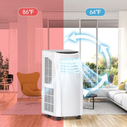 8000 BTU Portable Air Conditioner with Sleep Mode and Dehumidifier Function at Set Shop and Smile
