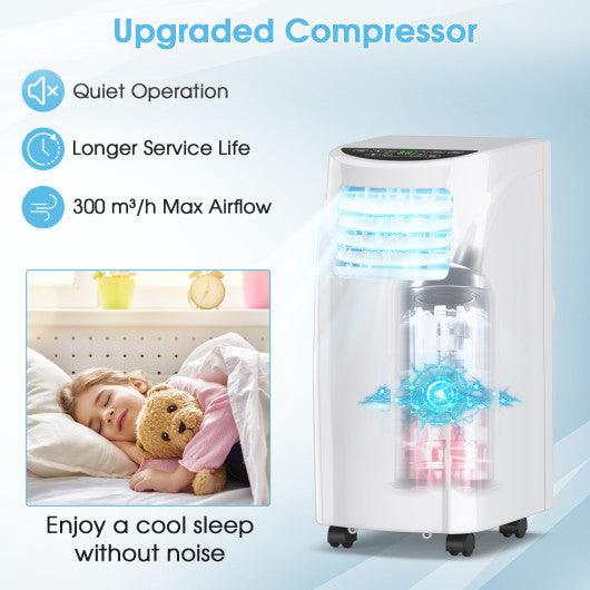 8000 BTU Portable Air Conditioner with Sleep Mode and Dehumidifier Function at Set Shop and Smile