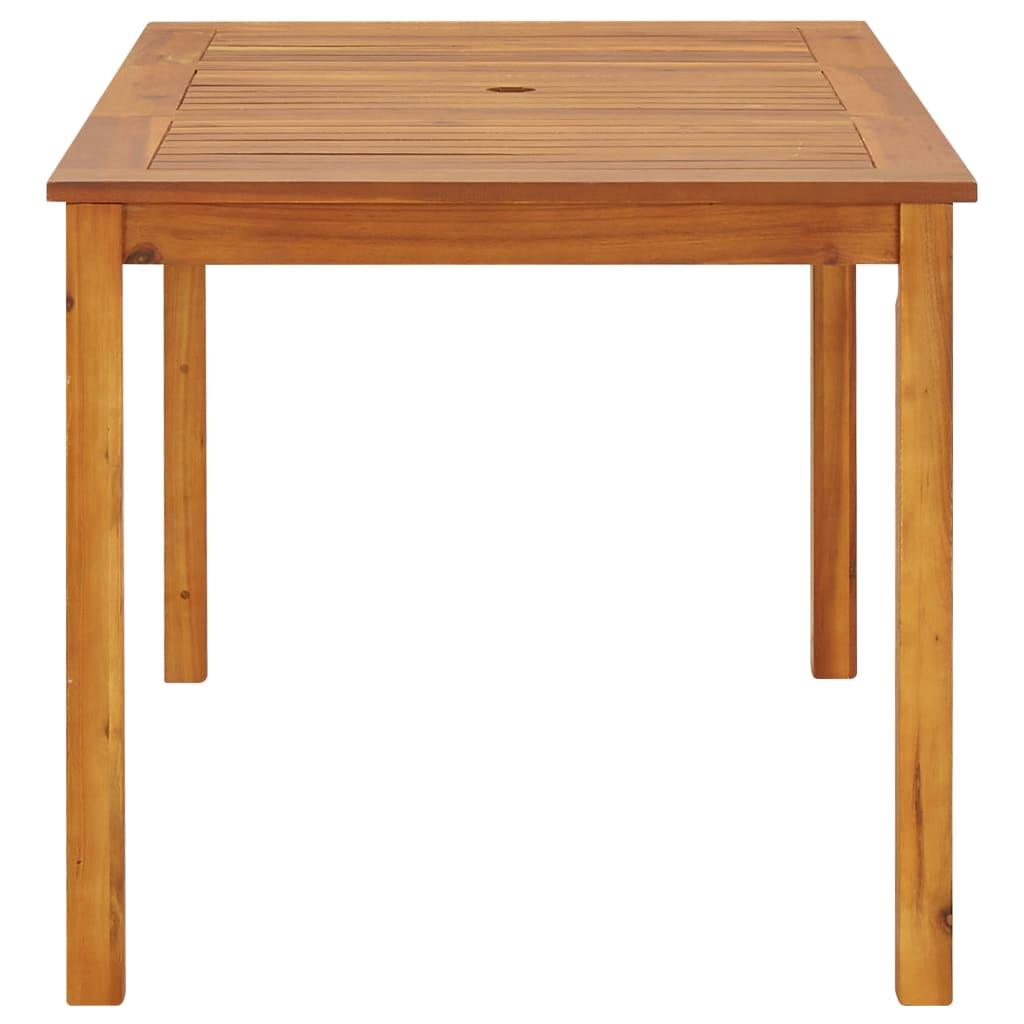 Patio Table 55.1"x31.5"x29.1" Solid Acacia Wood at Set Shop and Smile