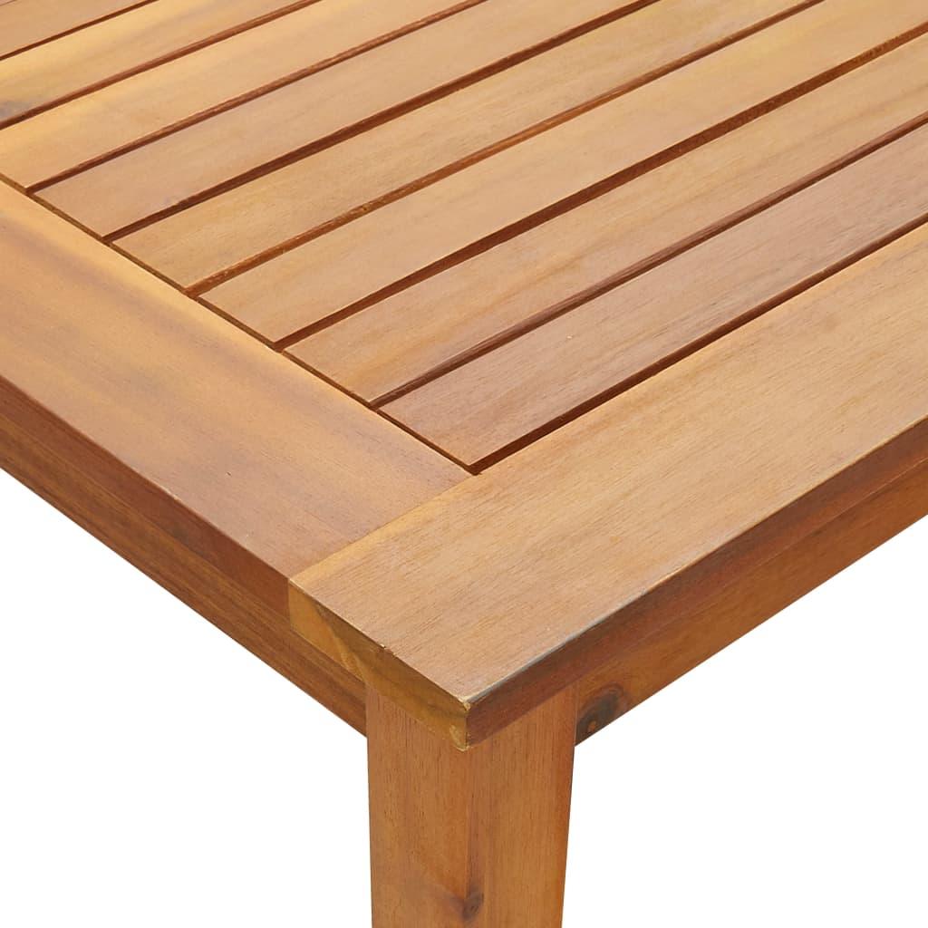 Patio Table 55.1"x31.5"x29.1" Solid Acacia Wood at Set Shop and Smile