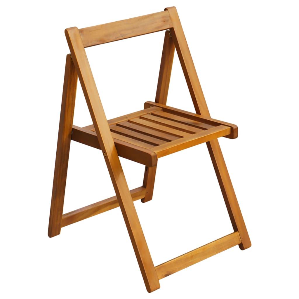 Folding Patio Chairs 2 pcs Solid Acacia Wood at Set Shop and Smile