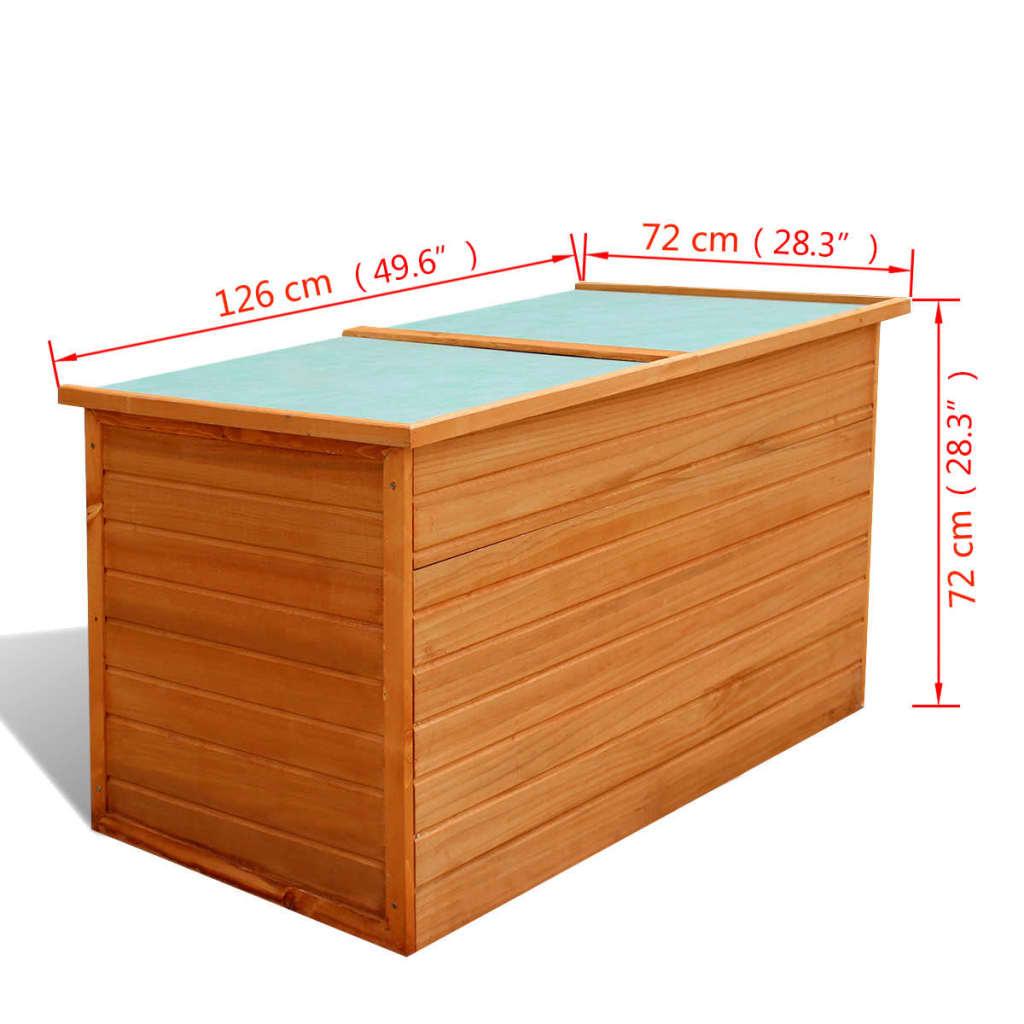 Patio Storage Box 49.6"x28.3"x28.3" Wood at Set Shop and Smile
