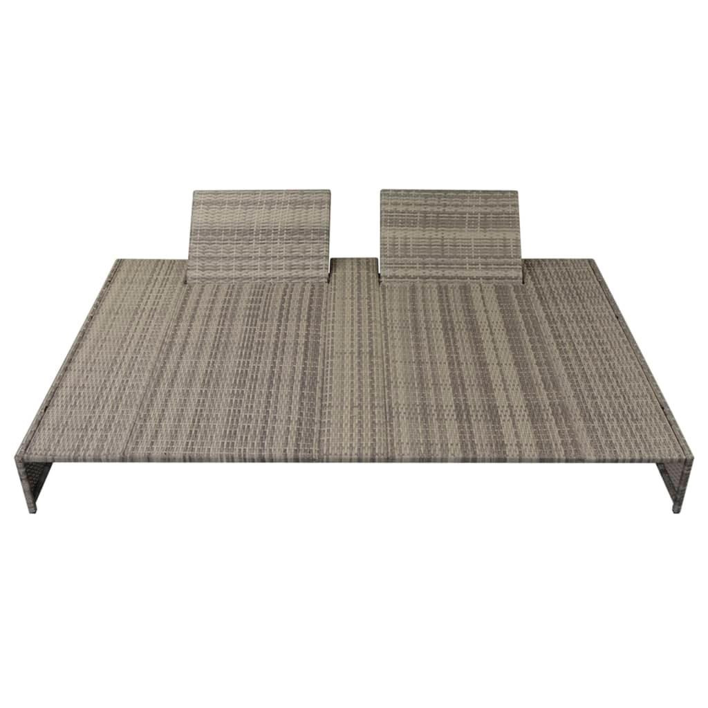 Patio Lounge Set 15 Pieces Poly Rattan Gray at Set Shop and Smile