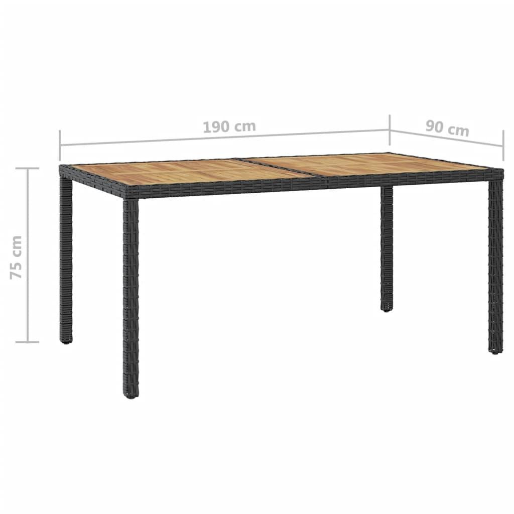 7 Piece Patio Dining Set with Cushions Poly Rattan at Set Shop and Smile