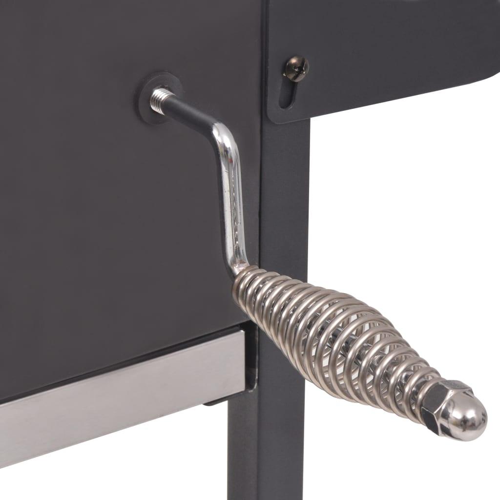 BBQ Charcoal Smoker with Bottom Shelf Black at Set Shop and Smile