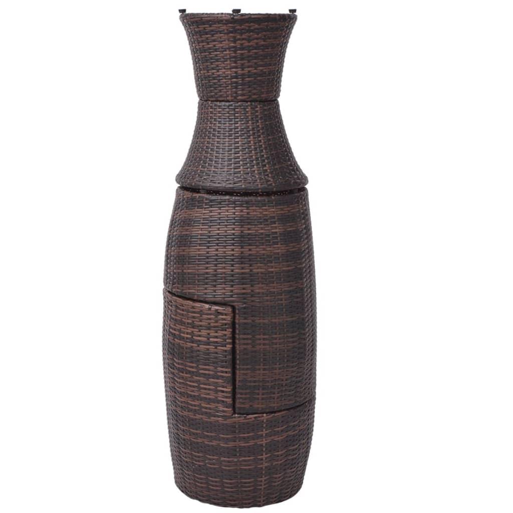 3 Piece Bistro Set with Cushions Poly Rattan Brown at Set Shop and Smile