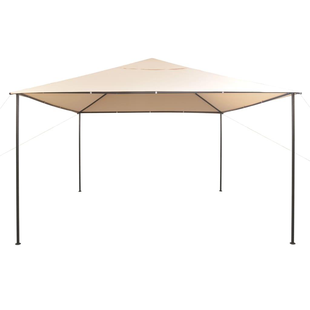 Gazebo Pavilion Tent Canopy 157.5"x157.5" Steel Beige at Set Shop and Smile