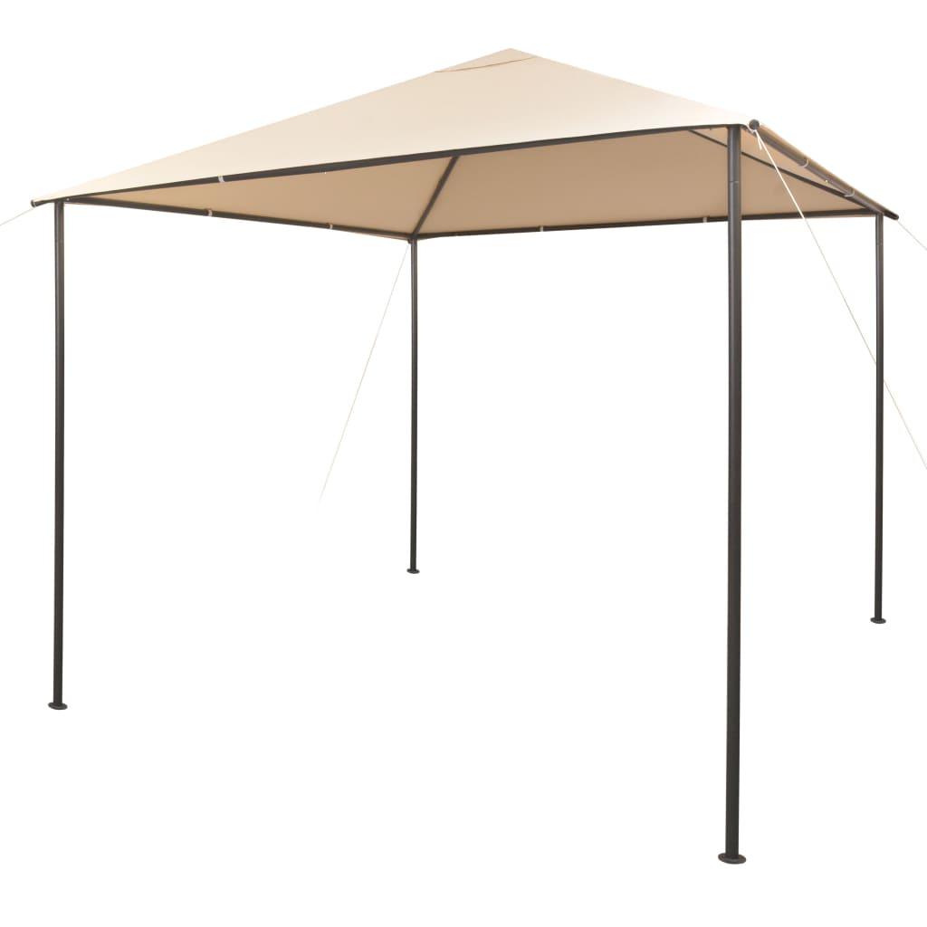 Gazebo Pavilion Tent Canopy 9.8'x9.8' Steel Beige at Set Shop and Smile