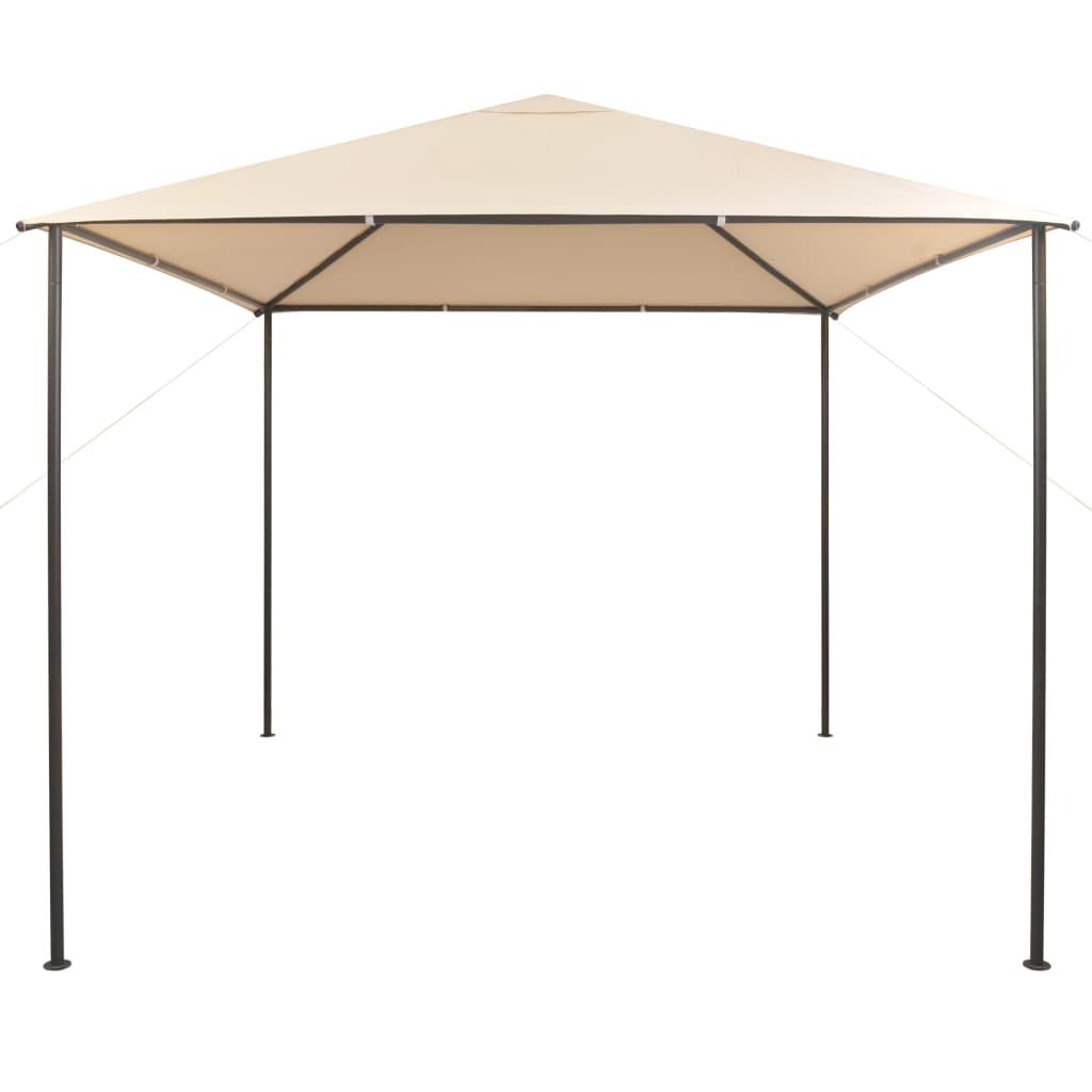 Gazebo Pavilion Tent Canopy 9.8'x9.8' Steel Beige at Set Shop and Smile