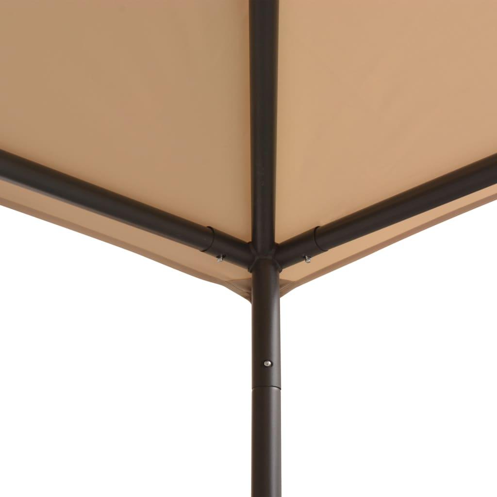 Gazebo Pavilion Tent Canopy 9.8'x9.8' Steel Beige at Set Shop and Smile