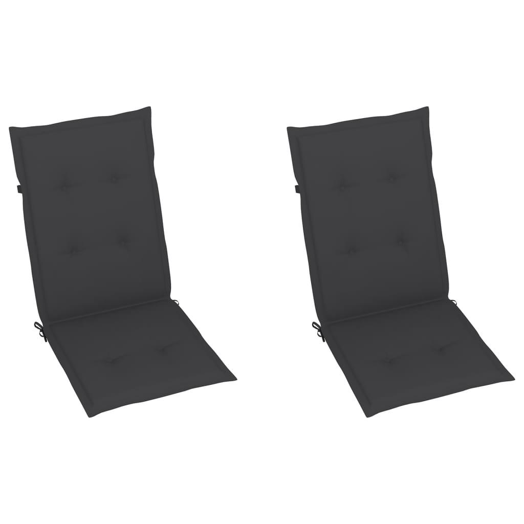 Garden Chair Cushions 2 pcs Anthracite 47.2"x19.7"x1.2" at Set Shop and Smile
