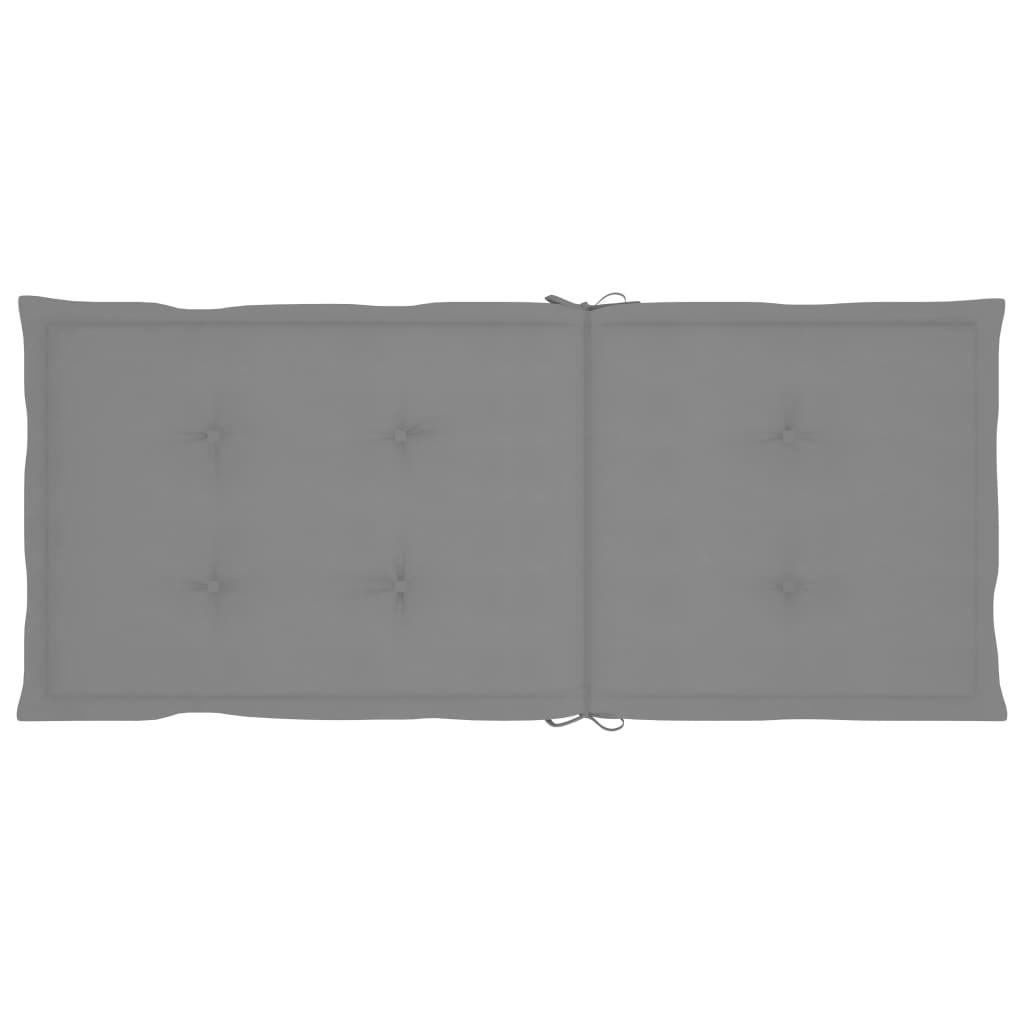 Garden Chair Cushions 2 pcs Gray 47.2"x19.7"x1.2" at Set Shop and Smile