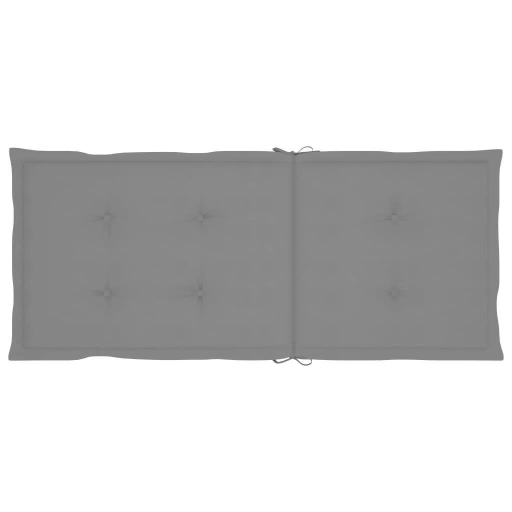 Garden Chair Cushions 4 pcs Gray 47.2"x19.7"x1.2" at Set Shop and Smile