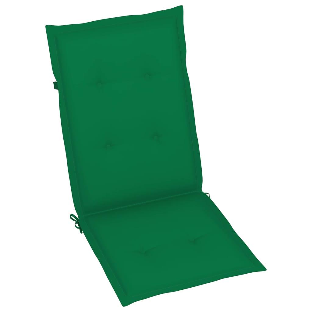 Garden Chair Cushions 2 pcs Green 47.2"x19.7"x1.2" at Set Shop and Smile