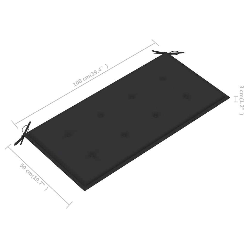 Garden Bench Cushion Anthracite 39.4"x19.7"x1.2" at Set Shop and Smile