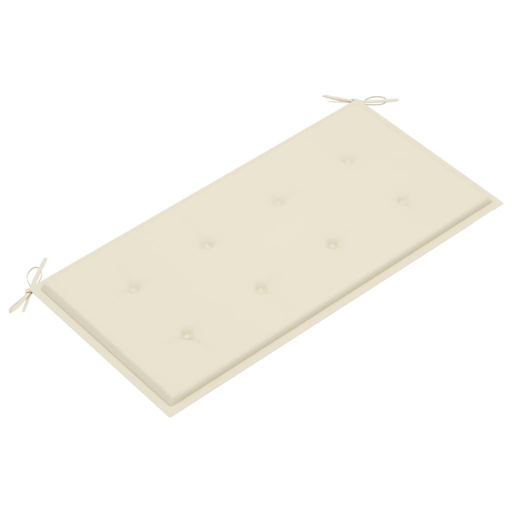 Garden Bench Cushion Cream 39.4"x19.7"x1.2" at Set Shop and Smile