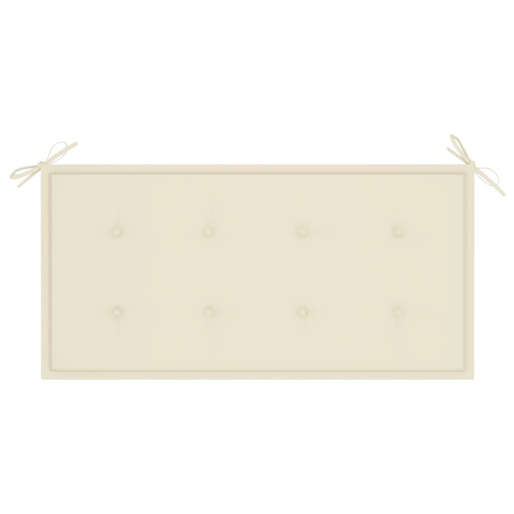 Garden Bench Cushion Cream 39.4"x19.7"x1.2" at Set Shop and Smile