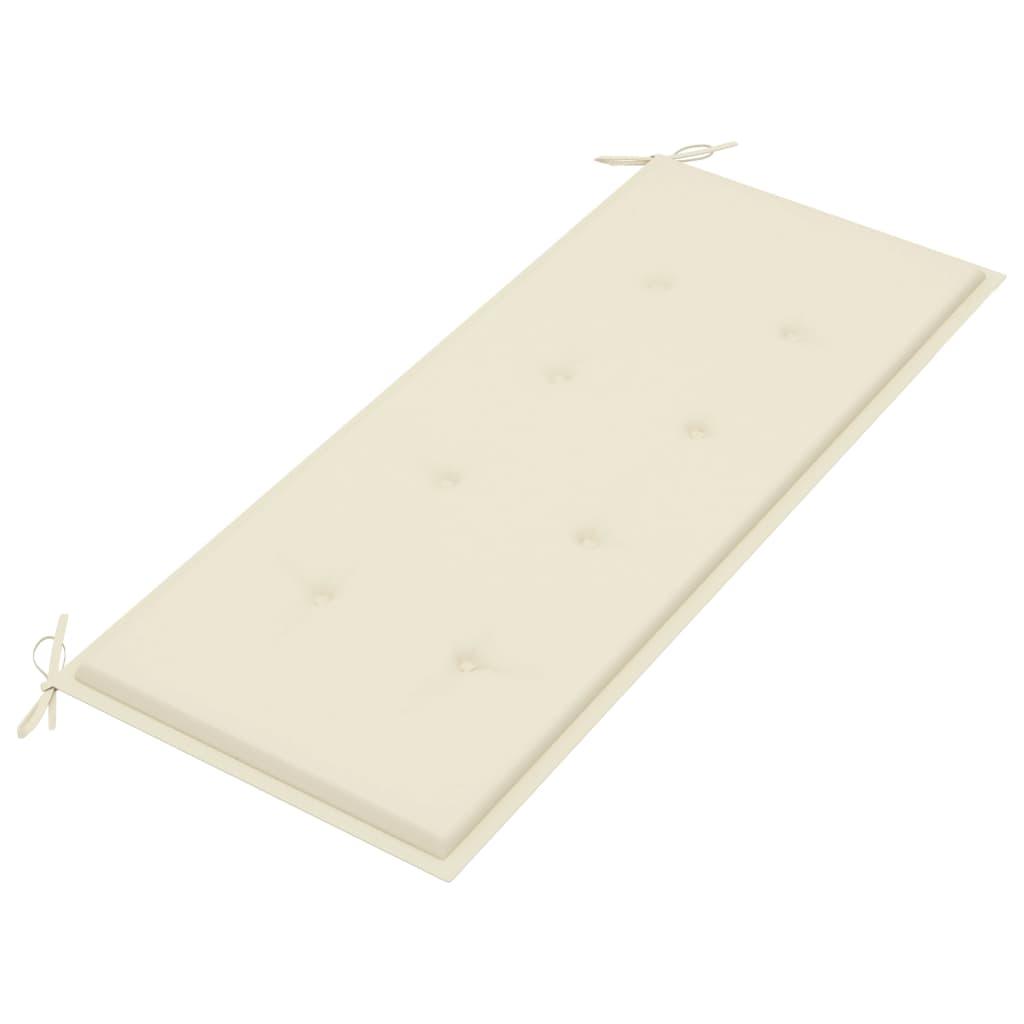 Garden Bench Cushion Cream 47.2"x19.7"x1.2" at Set Shop and Smile