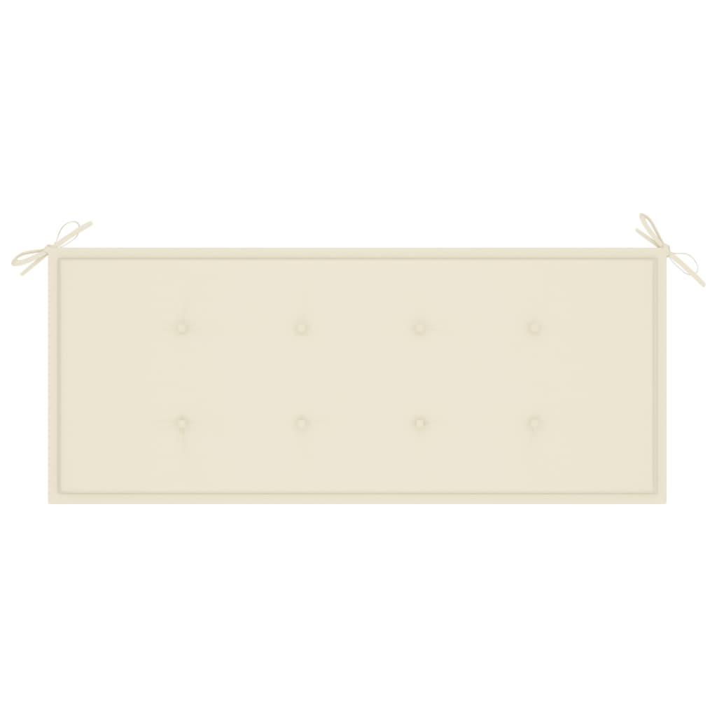 Garden Bench Cushion Cream 47.2"x19.7"x1.2" at Set Shop and Smile
