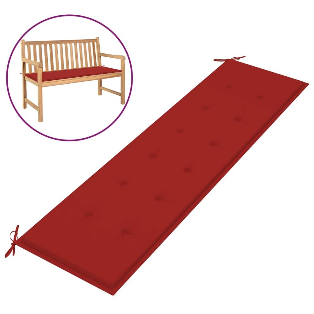 Garden Bench Cushion Red 70.9"x19.7"x1.2" at Set Shop and Smile