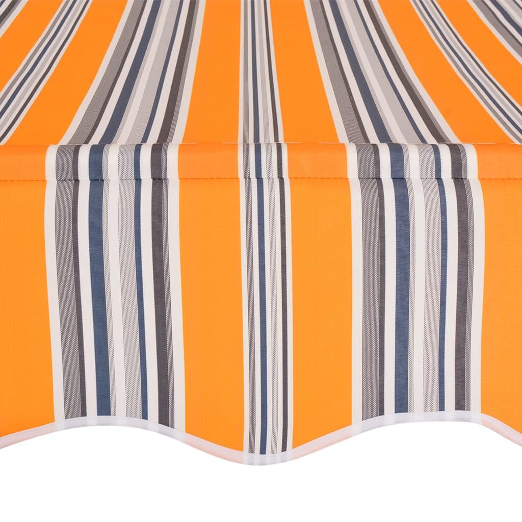 Manual Retractable Awning 78.7" Yellow and Blue Stripes at Set Shop and Smile
