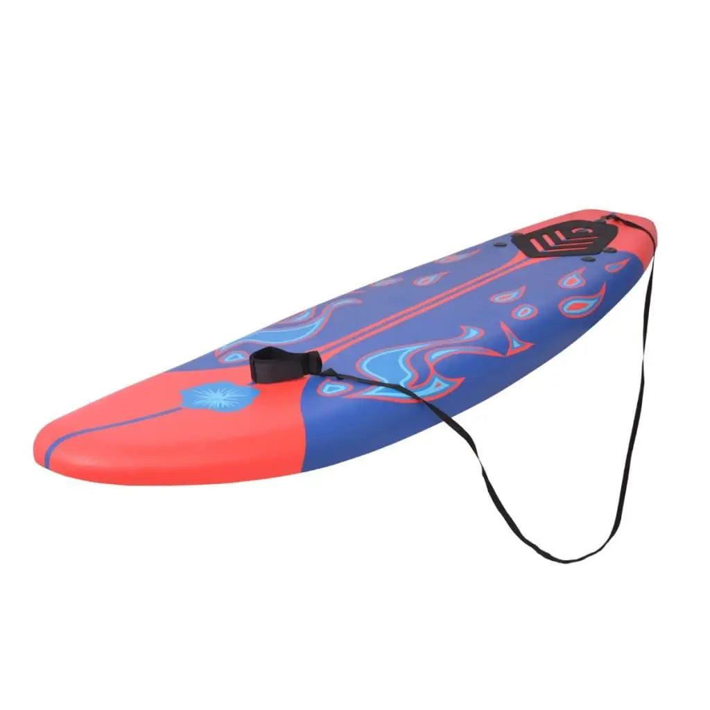 Surfboard Blue and Red 66.9" at Set Shop and Smile