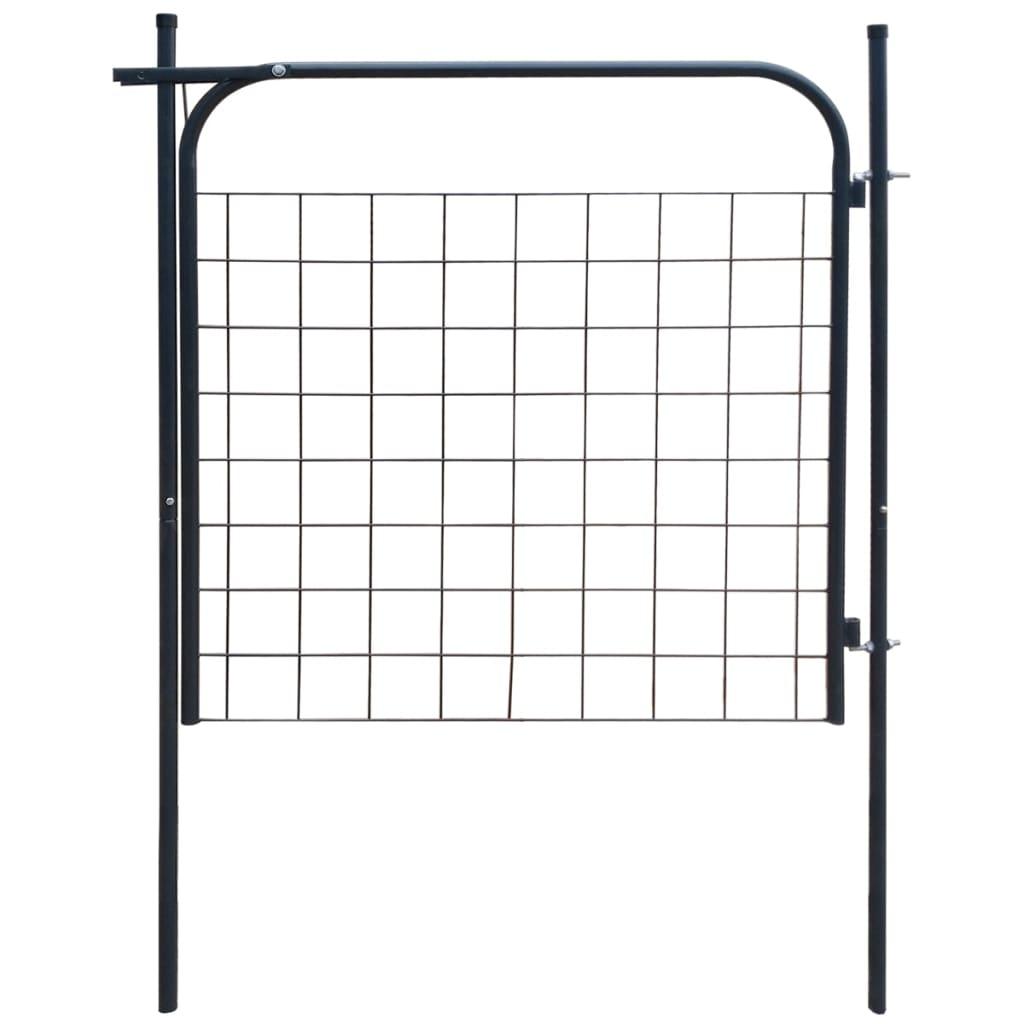 Garden Fence Gate 39.4"x39.4" Anthracite at Set Shop and Smile