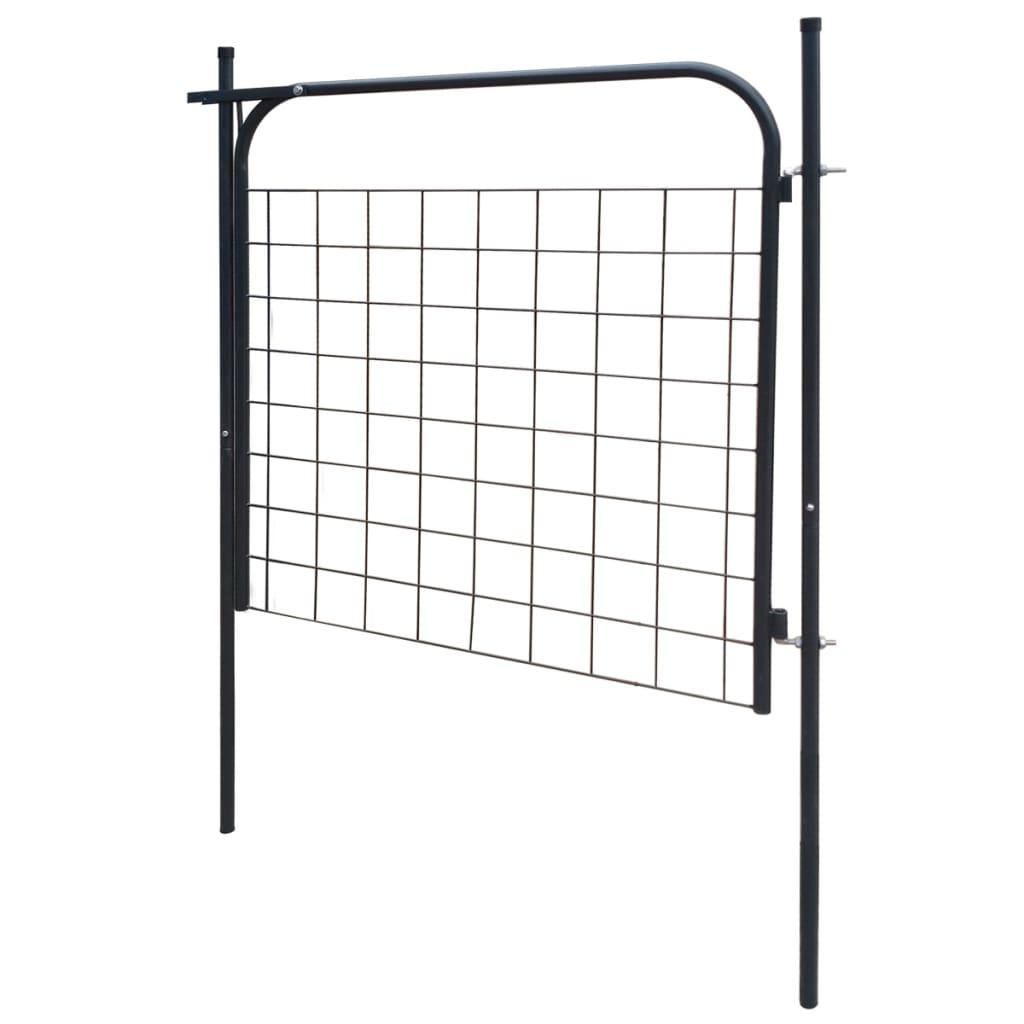 Garden Fence Gate 39.4"x39.4" Anthracite at Set Shop and Smile