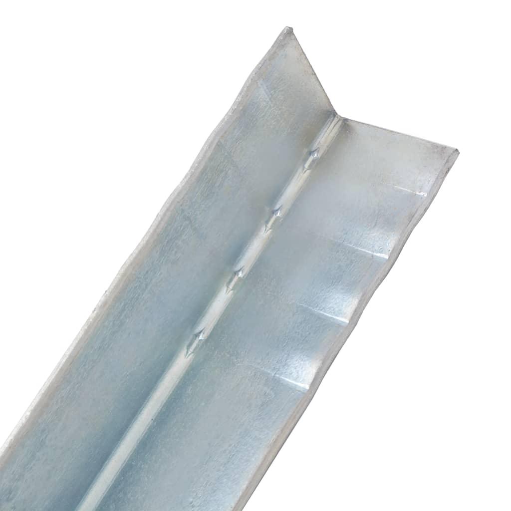 L-shaped Ground Anchors 12 pcs Galvanized Steel 2"x2"x19.7" at Set Shop and Smile