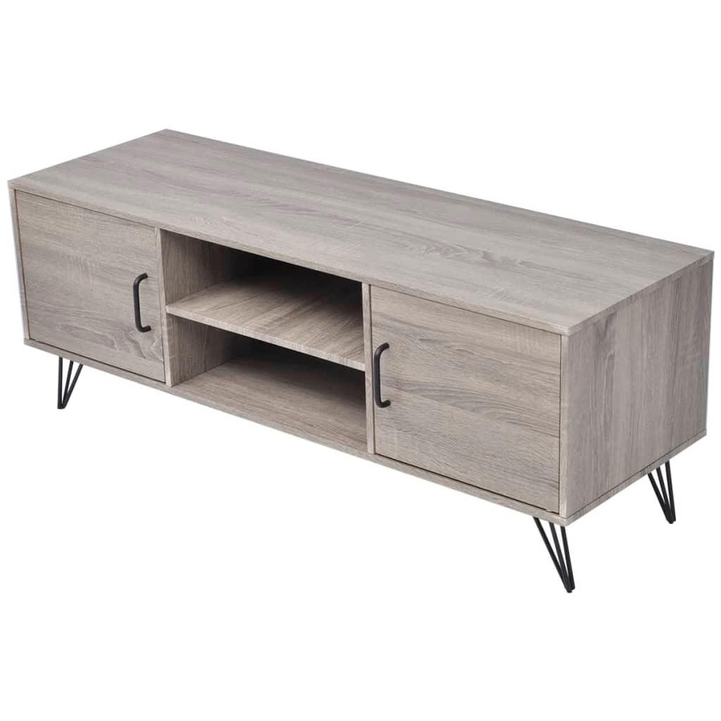 TV Cabinet 47.2"x15.7"x17.7" Gray at Set Shop and Smile