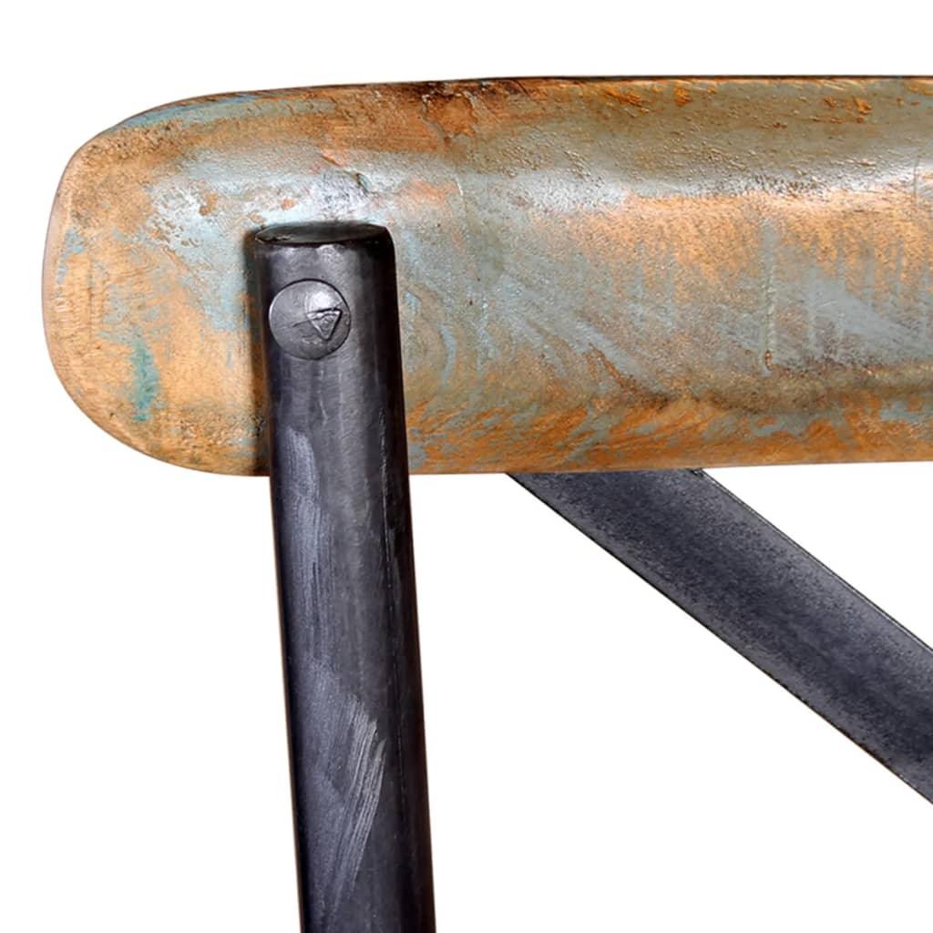 Bar Chair Solid Reclaimed Wood at Set Shop and Smile