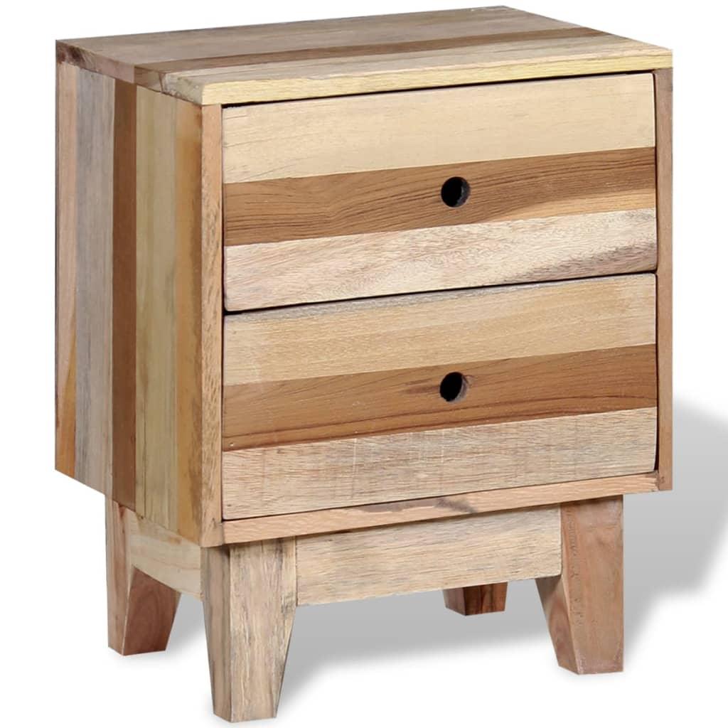 Bedside Cabinet Solid Reclaimed Wood at Set Shop and Smile