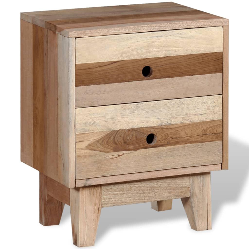 Bedside Cabinet Solid Reclaimed Wood at Set Shop and Smile