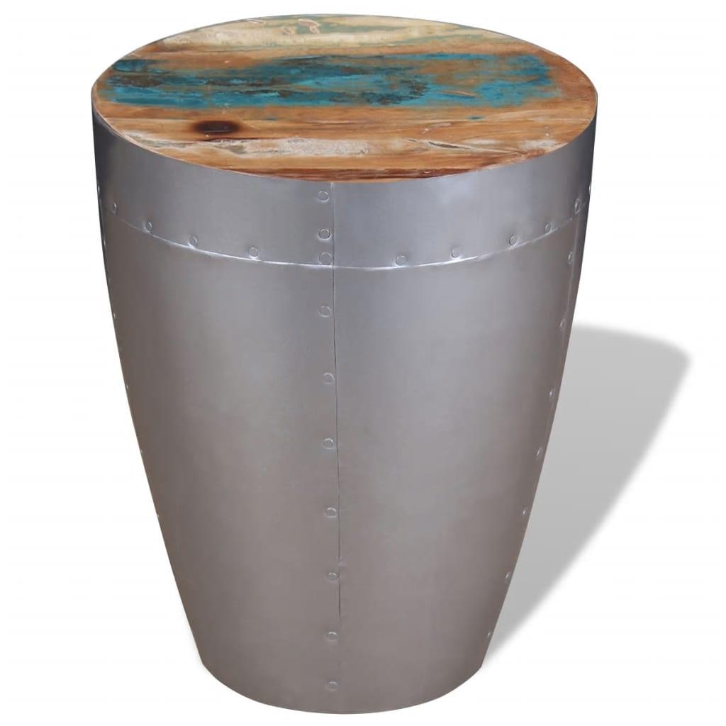 Aviator Stool Solid Reclaimed Wood at Set Shop and Smile
