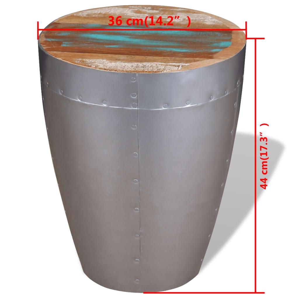 Aviator Stool Solid Reclaimed Wood at Set Shop and Smile