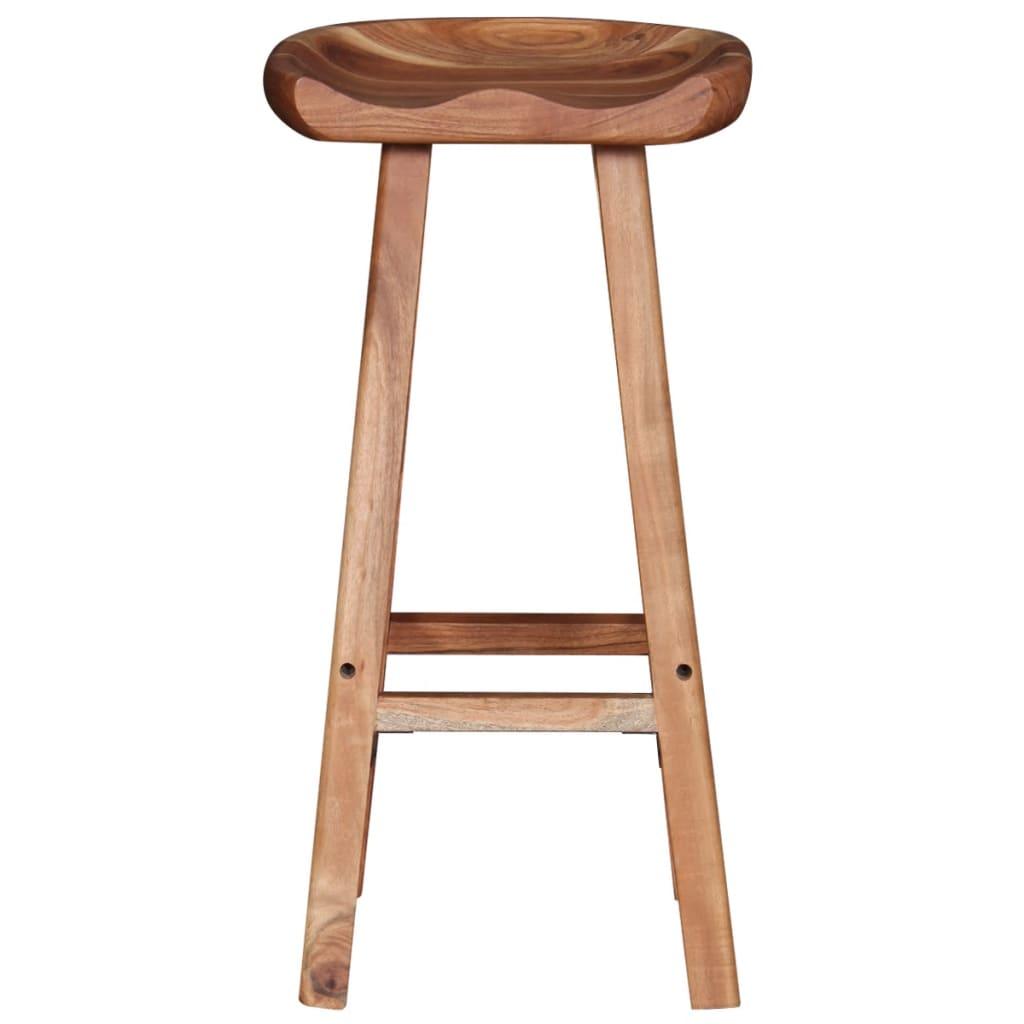 Bar Stools 2 pcs Solid Acacia Wood at Set Shop and Smile