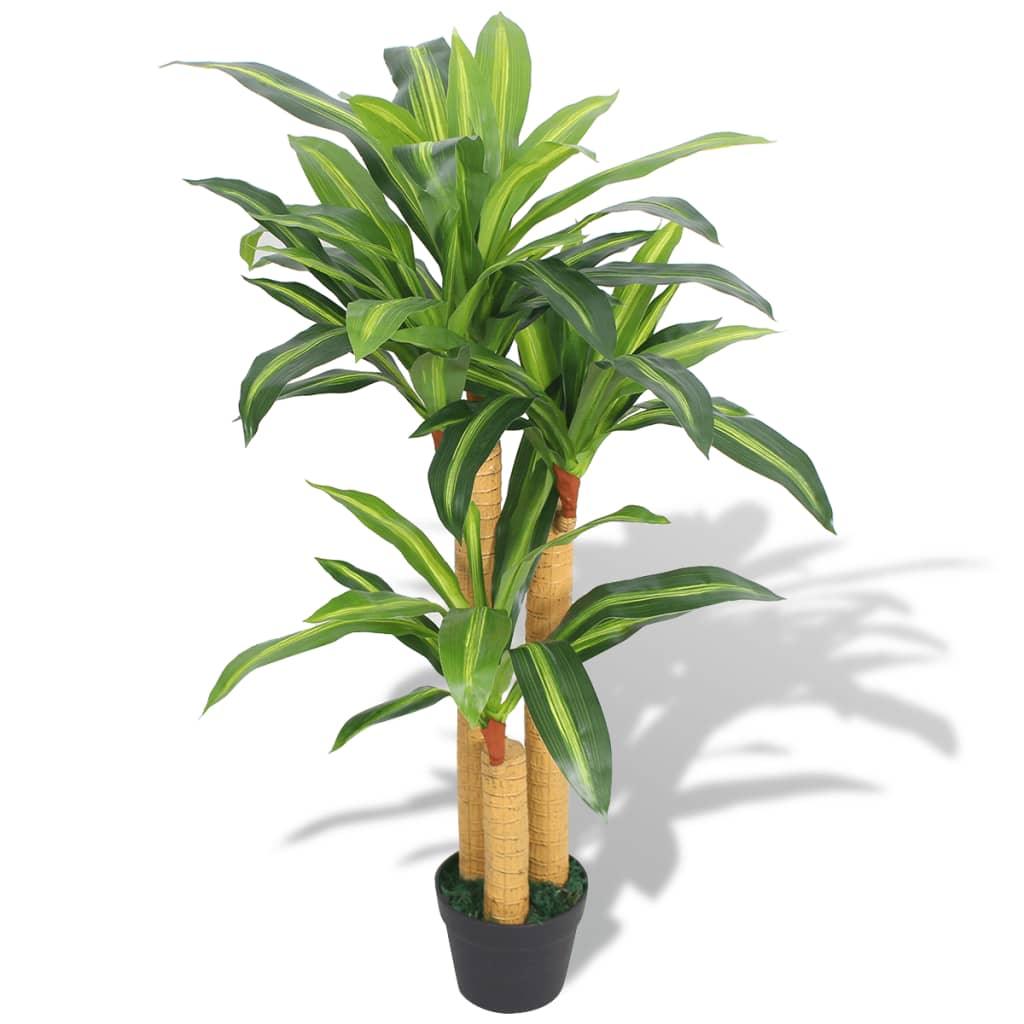 Artificial Dracaena Plant with Pot 39.4" Green at Set Shop and Smile