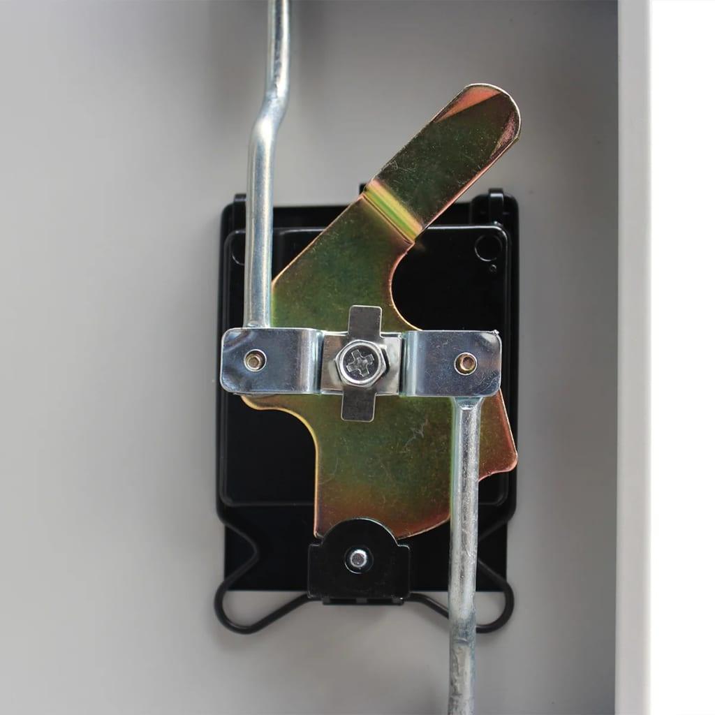 Office Cabinet 35.4"x15.7"x55.1" Steel Gray at Set Shop and Smile