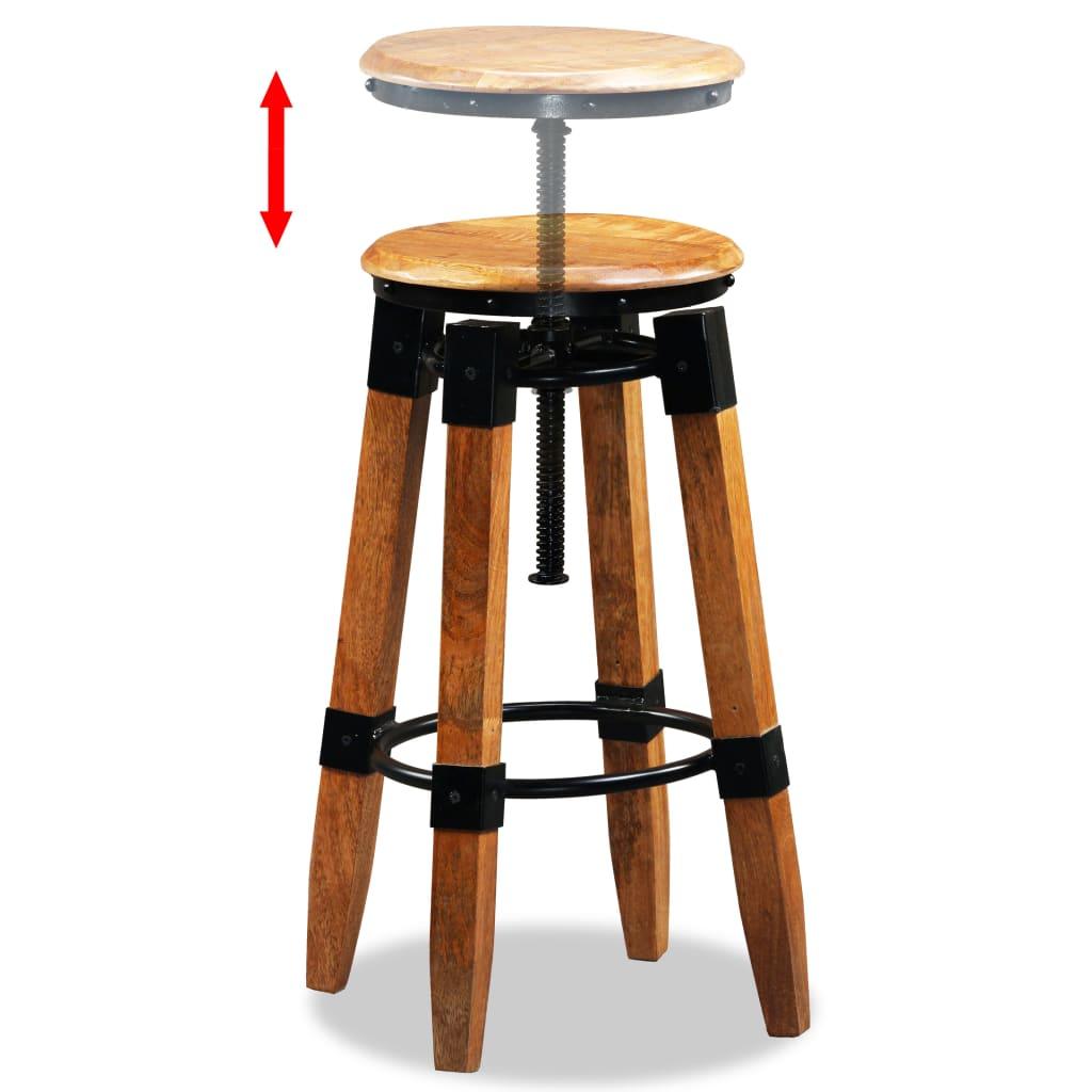 Bar Stools 2 pcs Solid Mango Wood at Set Shop and Smile