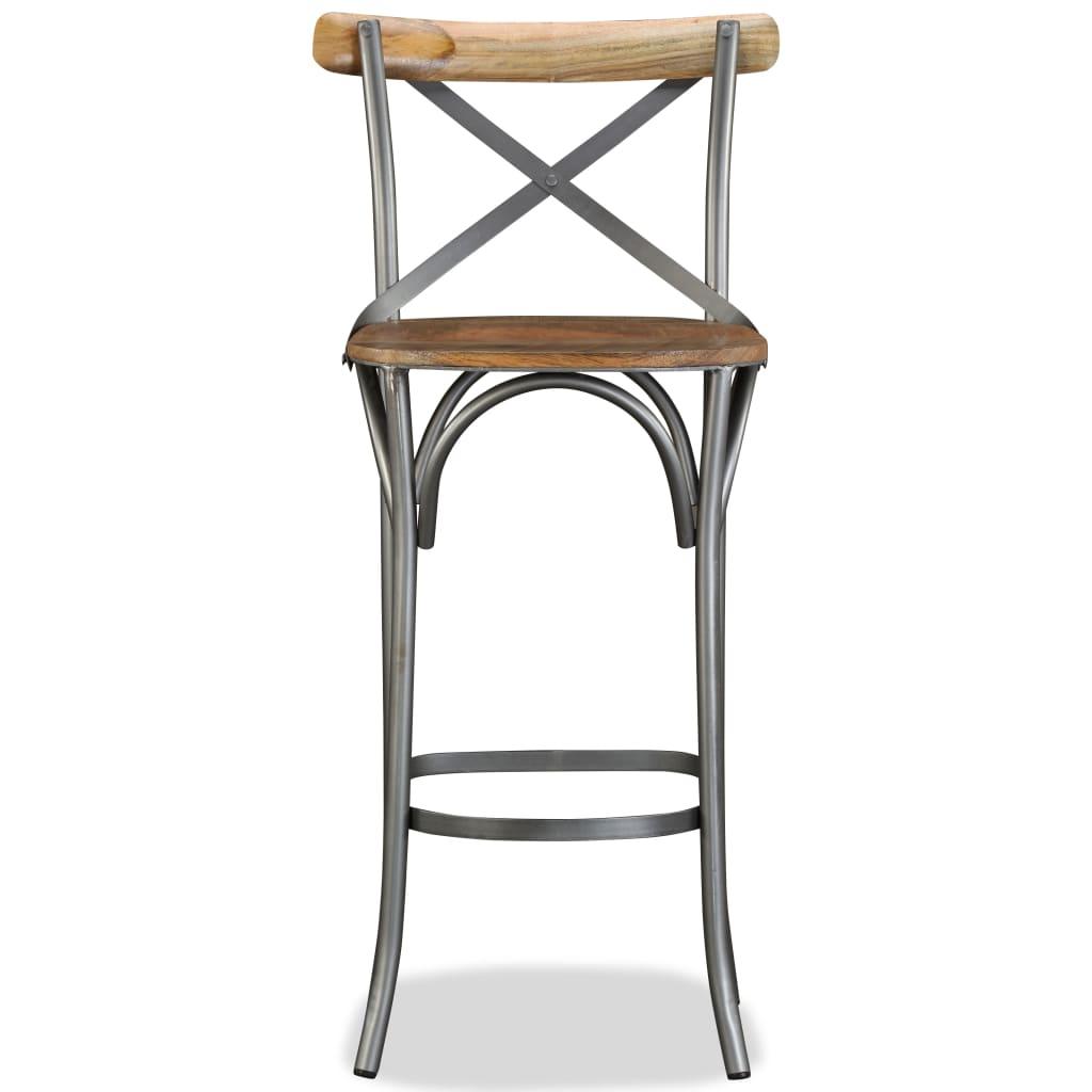 Bar Stool Solid Mango Wood at Set Shop and Smile