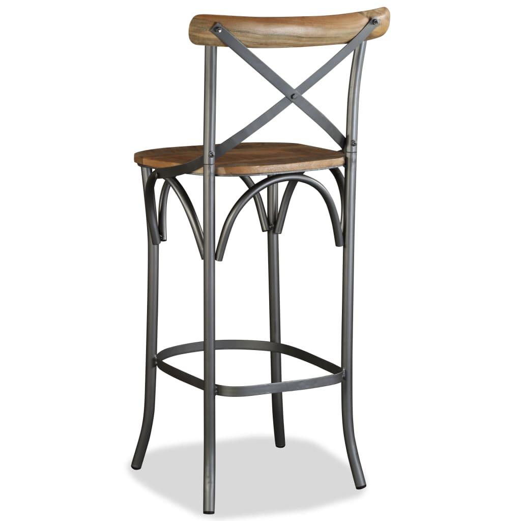 Bar Stool Solid Mango Wood at Set Shop and Smile