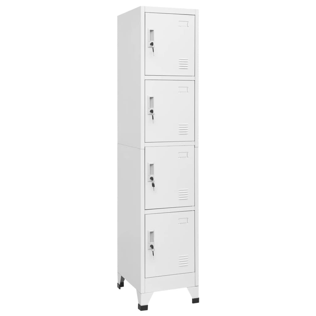 Locker Cabinet with 4 Compartments 15"x17.7"x70.9" at Set Shop and Smile