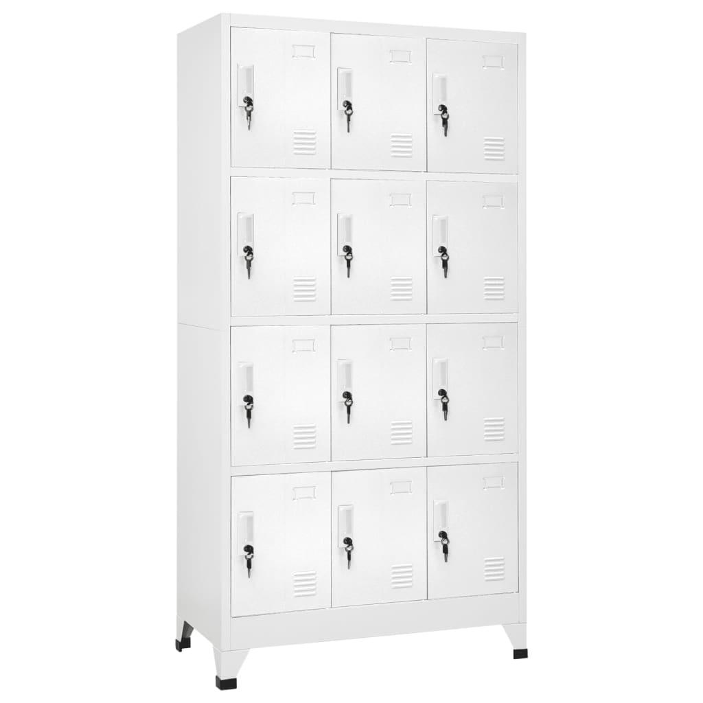 Locker Cabinet with 12 Compartments 35.4"x17.7"x70.9" at Set Shop and Smile