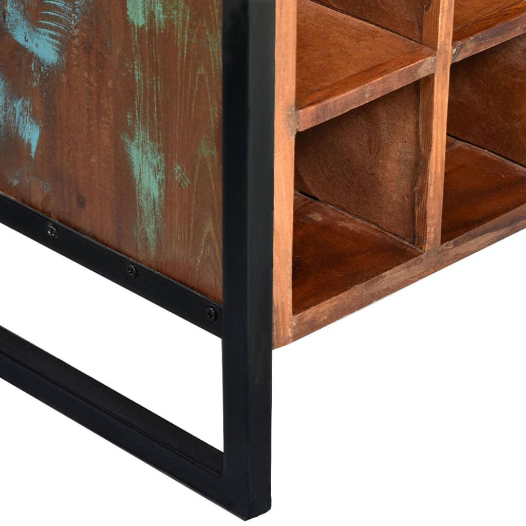 Wine Rack for 16 Bottles Solid Reclaimed Wood at Set Shop and Smile