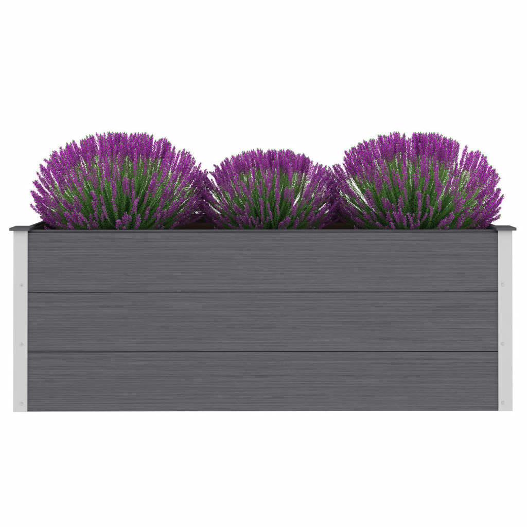 Garden Raised Bed WPC 59.1" x 19.7" x 21.3" Gray at Set Shop and Smile