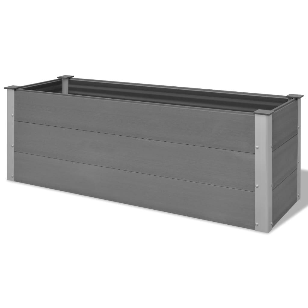 Garden Raised Bed WPC 59.1" x 19.7" x 21.3" Gray at Set Shop and Smile