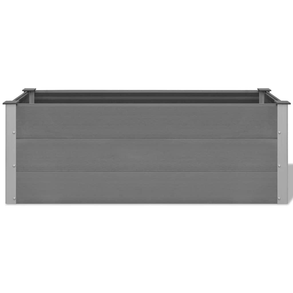Garden Raised Bed WPC 59.1" x 19.7" x 21.3" Gray at Set Shop and Smile